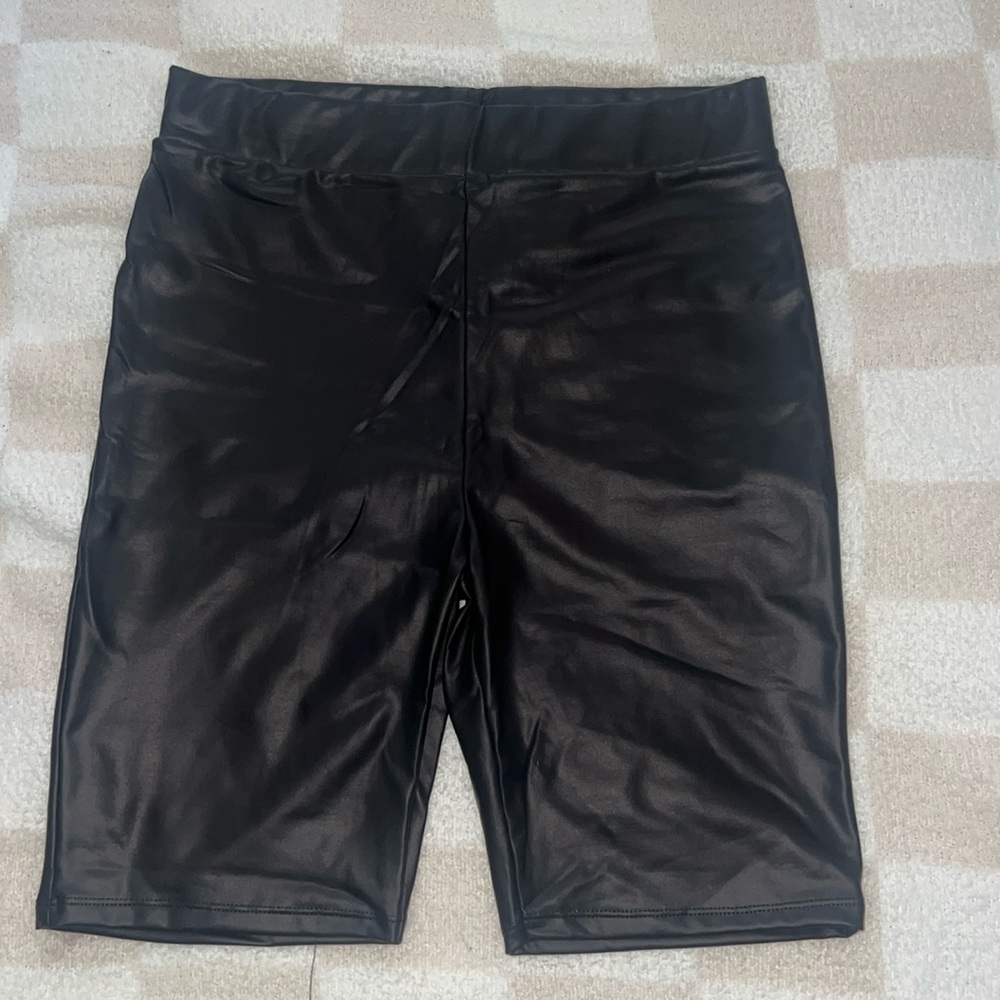 BRAND NEW - ASOS Pleather Biker Shorts
